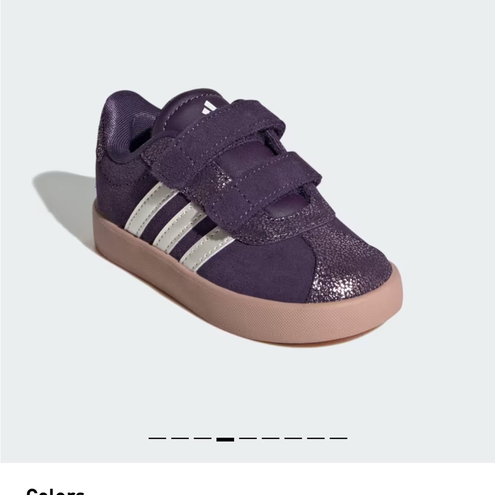Adidas VL Court Sparkle Toddler Shoes